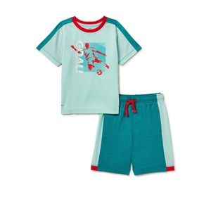 Athletic Works Toddler Boy Active T-Shirt and Shorts Set, 2-Piece, Sizes 5T